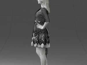 000388 Realistic 3D Scanned Family Set Woman and Child 3D Model