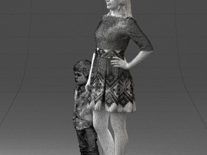 mother and son 0045 3D 模型