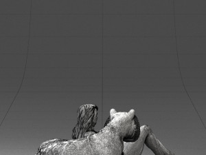 woman sitting on tiger 0063 3d print ready Modelo de Impressão 3D
