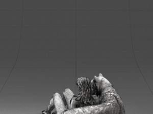 woman sitting on tiger 0063 3d print ready Modelo de Impressão 3D
