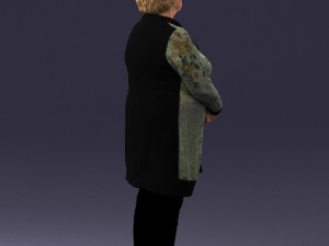 woman in green dress 0106 Modelo 3D