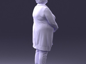 woman in green dress 0106 Modelo 3D