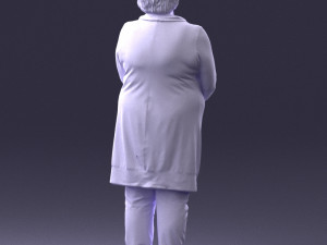 woman in green dress 0106 Modelo 3D