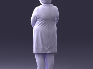 woman in green dress 0106 Modelo 3D