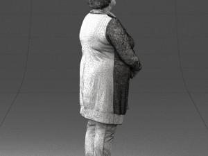 woman in green dress 0106 Modelo 3D