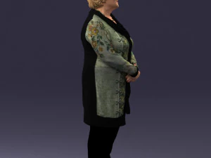 000440 Realistic Elderly Woman Standing Pose 3dp 3D Print Model