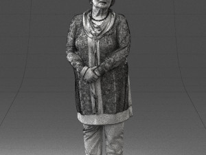 woman in green dress 0106 3d print ready 3D-Druckmodell