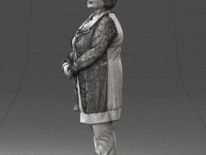 woman in green dress 0106 3d print ready 3D-Druckmodell