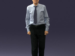 old man with glasses 0101 3d print ready 3D Print Model