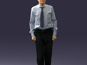 old man with glasses 0101 3d print ready 3D प्रिंट मॉडल