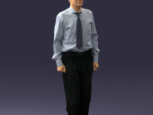 old man with glasses 0101 3d print ready 3D प्रिंट मॉडल