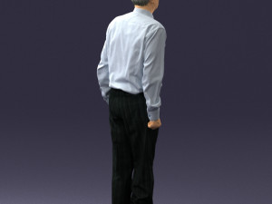 old man with glasses 0101 3d print ready 3D प्रिंट मॉडल