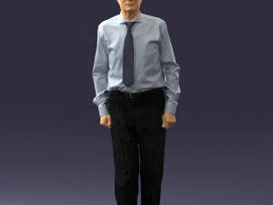 old man with glasses 0101 3d print ready 3D प्रिंट मॉडल