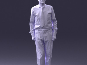 old man with glasses 0101 3d print ready 3D प्रिंट मॉडल