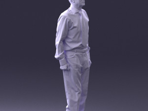old man with glasses 0101 3d print ready 3D प्रिंट मॉडल