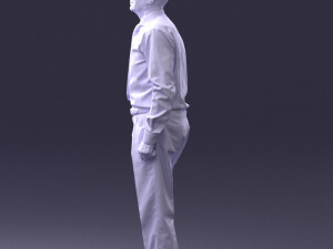 old man with glasses 0101 3d print ready 3D प्रिंट मॉडल