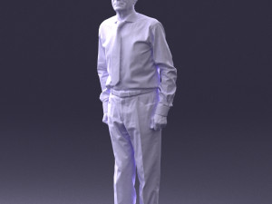 old man with glasses 0101 3d print ready 3D प्रिंट मॉडल