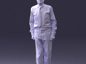 old man with glasses 0101 3d print ready 3D प्रिंट मॉडल
