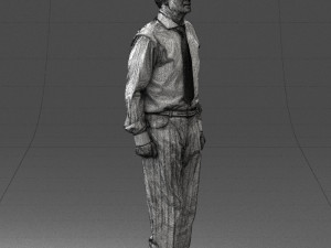 old man with glasses 0101 3d print ready 3D प्रिंट मॉडल