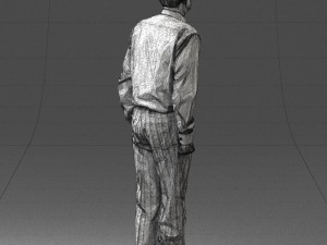 old man with glasses 0101 3d print ready 3D प्रिंट मॉडल