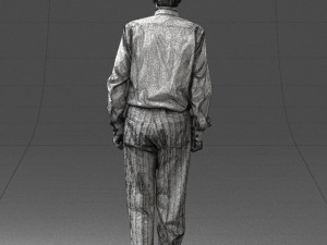 old man with glasses 0101 3d print ready 3D प्रिंट मॉडल