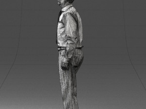 old man with glasses 0101 3d print ready 3D प्रिंट मॉडल