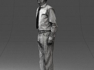 old man with glasses 0101 3d print ready 3D प्रिंट मॉडल