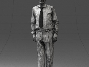 old man with glasses 0101 3d print ready 3D प्रिंट मॉडल