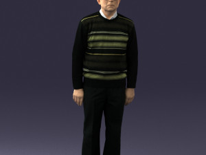 old man with glasses 0102 3D मॉडल