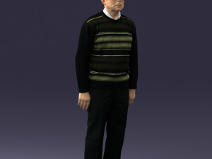 old man with glasses 0102 3D मॉडल