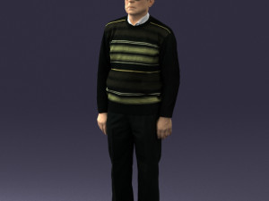 old man with glasses 0102 3D मॉडल