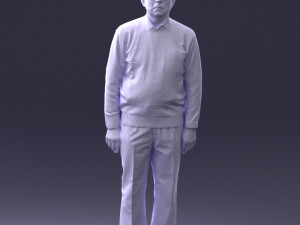 old man with glasses 0102 3D मॉडल