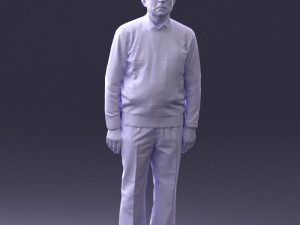 old man with glasses 0102 3D मॉडल