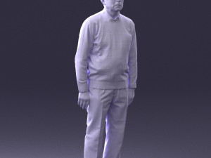 old man with glasses 0102 3D मॉडल