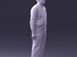 old man with glasses 0102 3D मॉडल