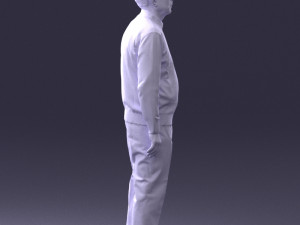 old man with glasses 0102 3D मॉडल