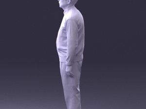 old man with glasses 0102 3D मॉडल