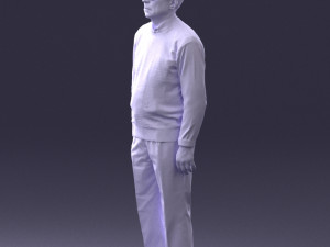 old man with glasses 0102 3D मॉडल
