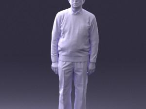 old man with glasses 0102 3D मॉडल
