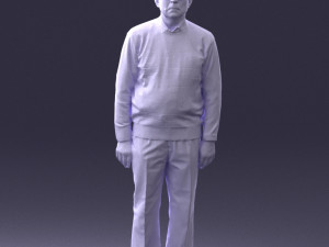 old man with glasses 0102 3D मॉडल