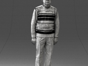 old man with glasses 0102 3D मॉडल