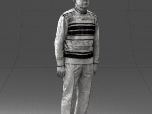 old man with glasses 0102 3D मॉडल
