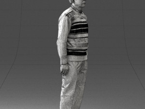 old man with glasses 0102 3D मॉडल