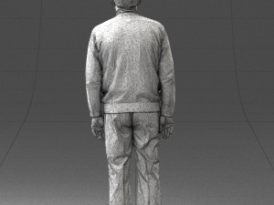 old man with glasses 0102 3D मॉडल