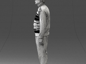 old man with glasses 0102 3D मॉडल