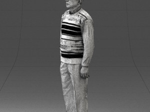 old man with glasses 0102 3D मॉडल