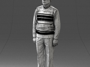 old man with glasses 0102 3D मॉडल