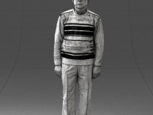 old man with glasses 0102 3D मॉडल
