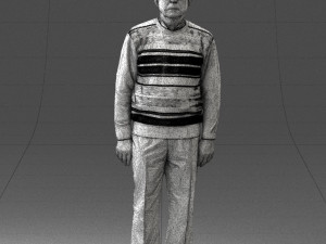 old man with glasses 0102 3D मॉडल
