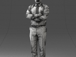 man in white dress 0108 3d print ready Modelo de impresión 3D